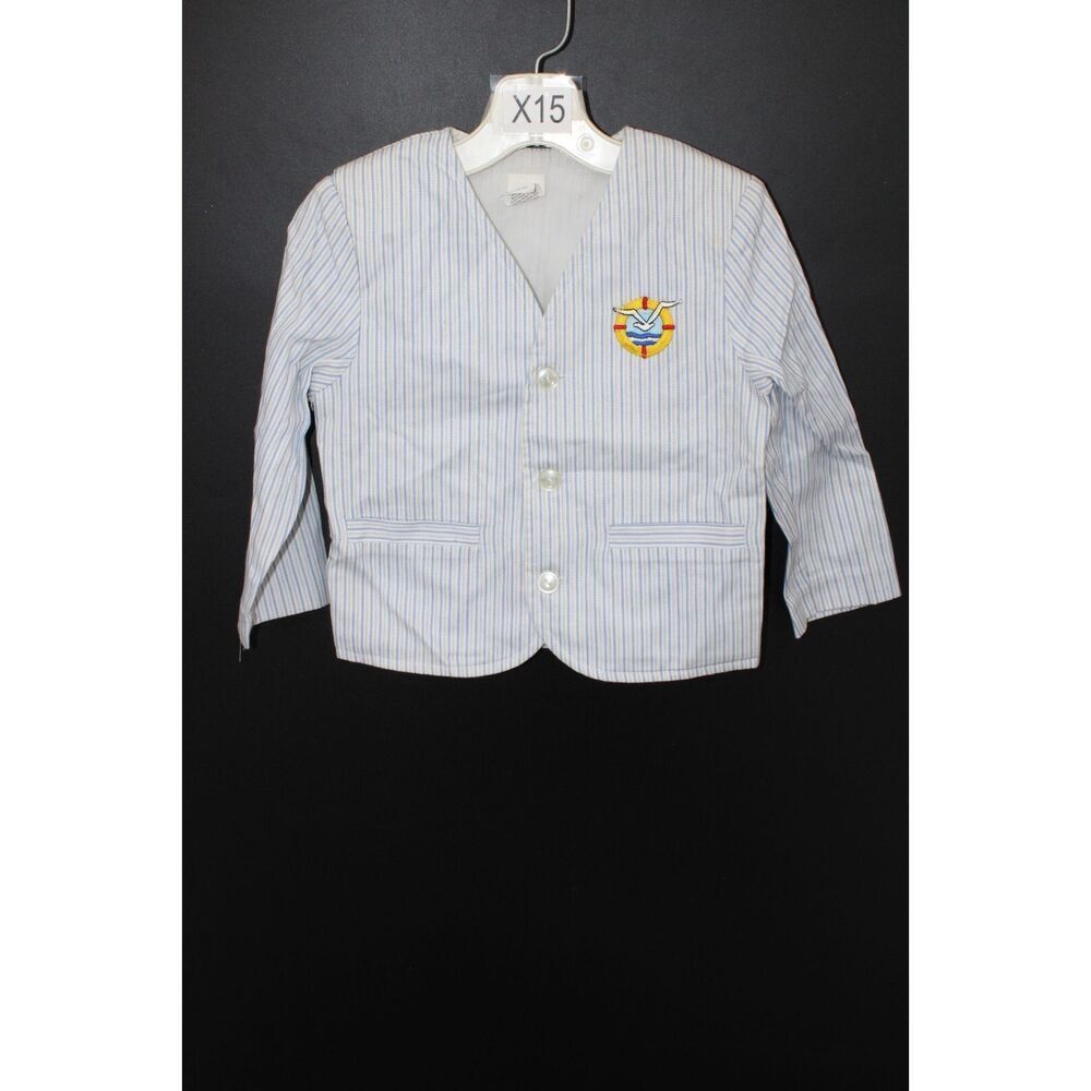 Vintage Size 4 Boys Sailors Suit Coat Jacket Blazer Nautical